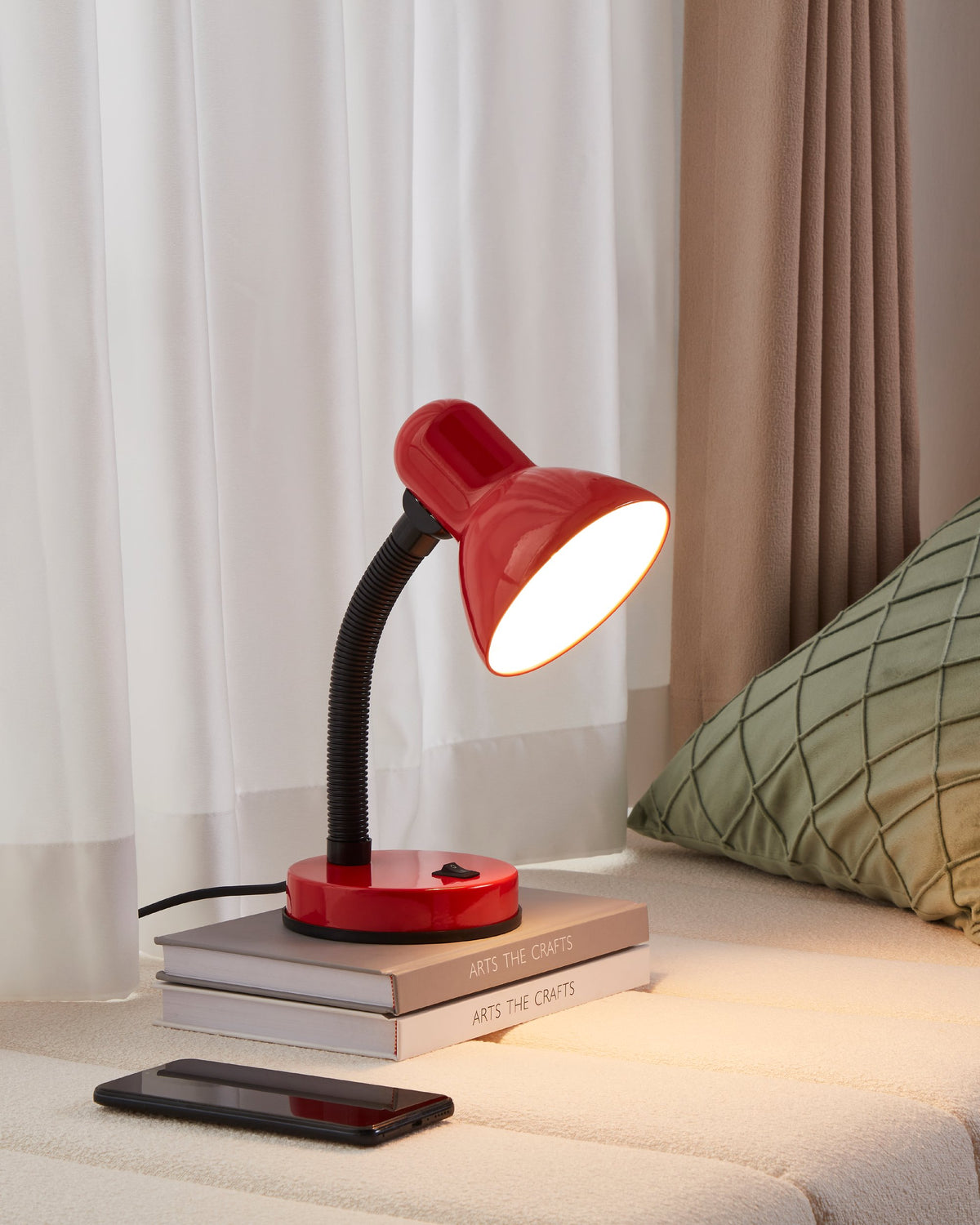 Lampe à poser Basic rouge