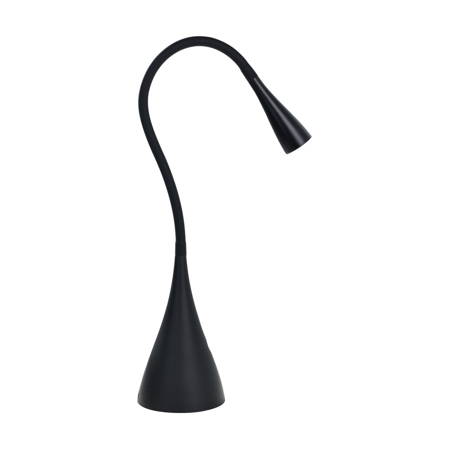 Lampe à poser Snapora aluminium et noire