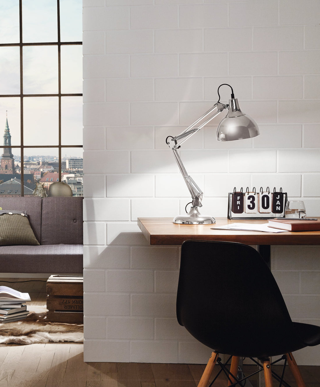 Lampe de chevet | Borgillio Chromée