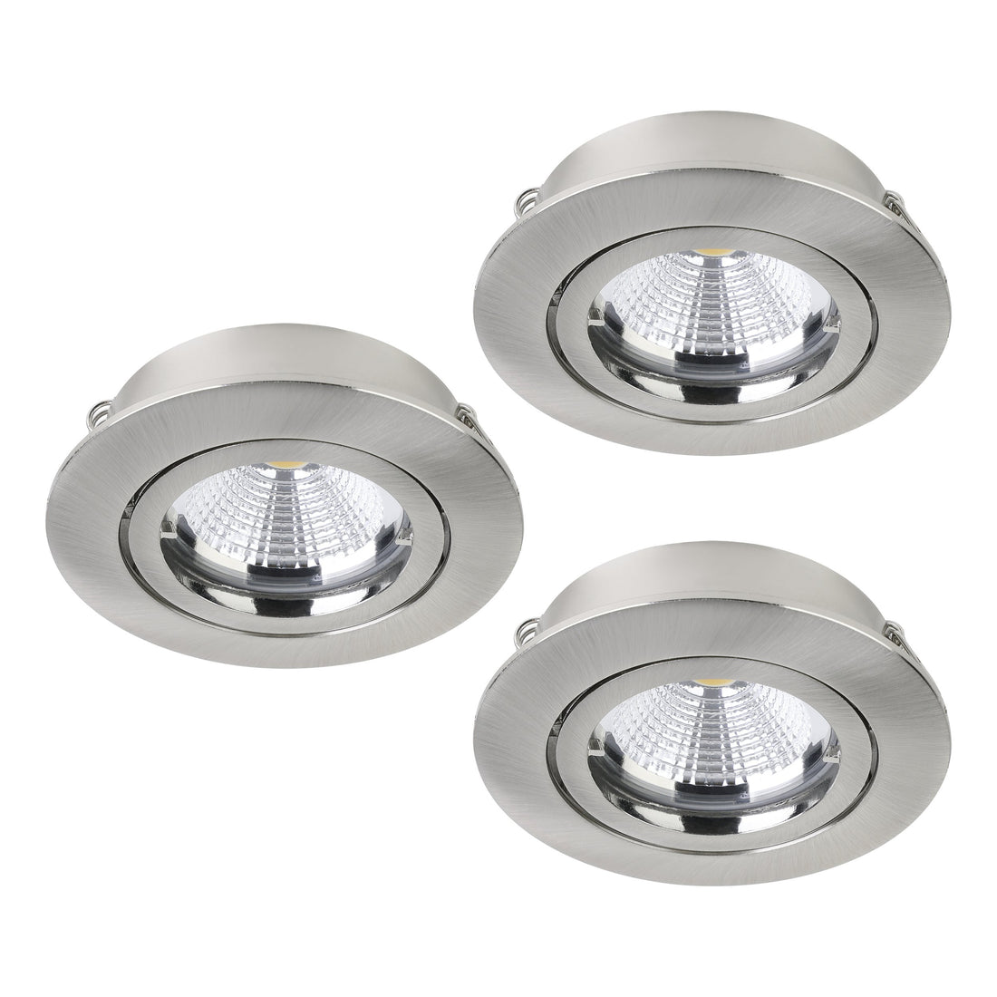 Spot encastrable Tedo nickel satiné (95359)