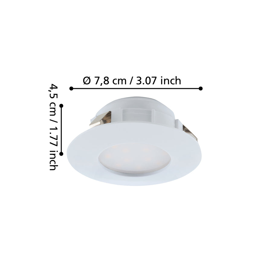 Spot encastrable Pineda blanc, Ø 7,8 cm (95821)