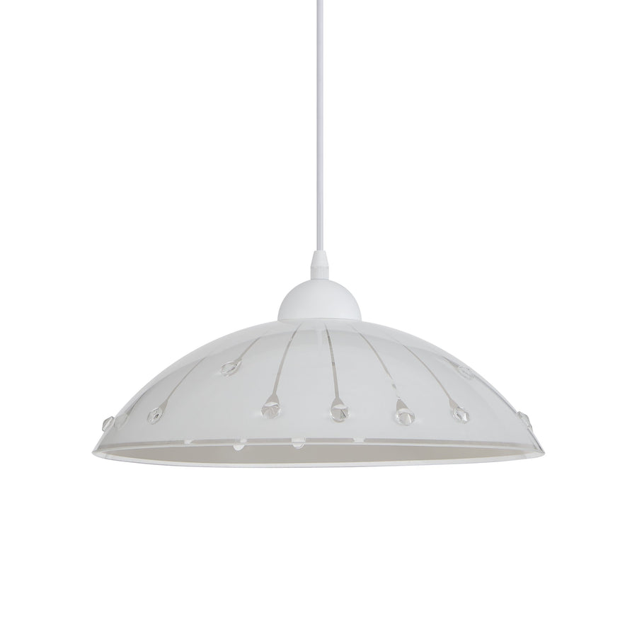 Suspension Vetro blanche, cristal
