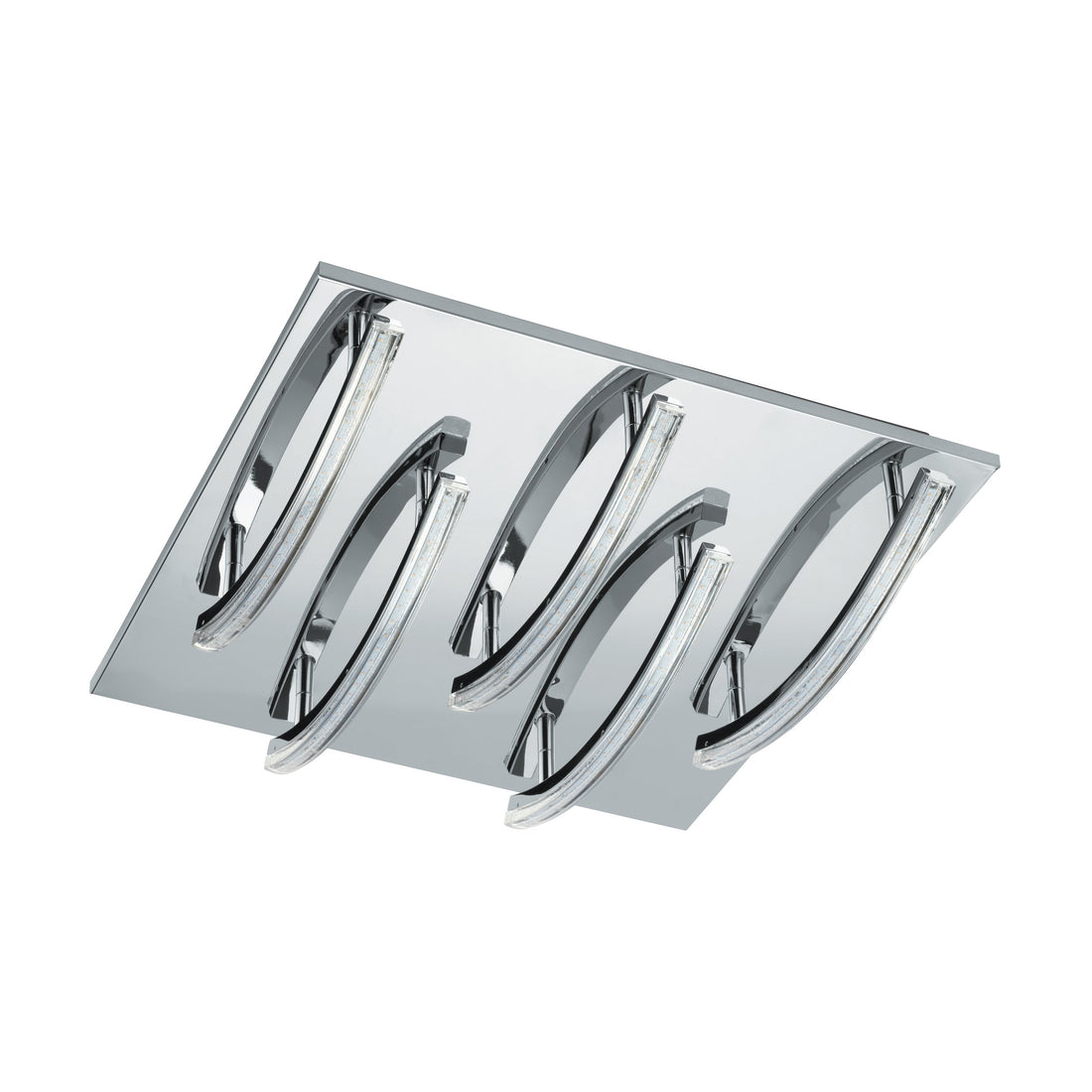 Plafonnier Pertini aluminium, L 40 cm
