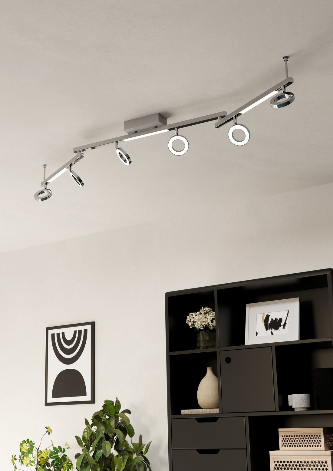 Spot Cardillio 1 aluminium, L 158,5 cm