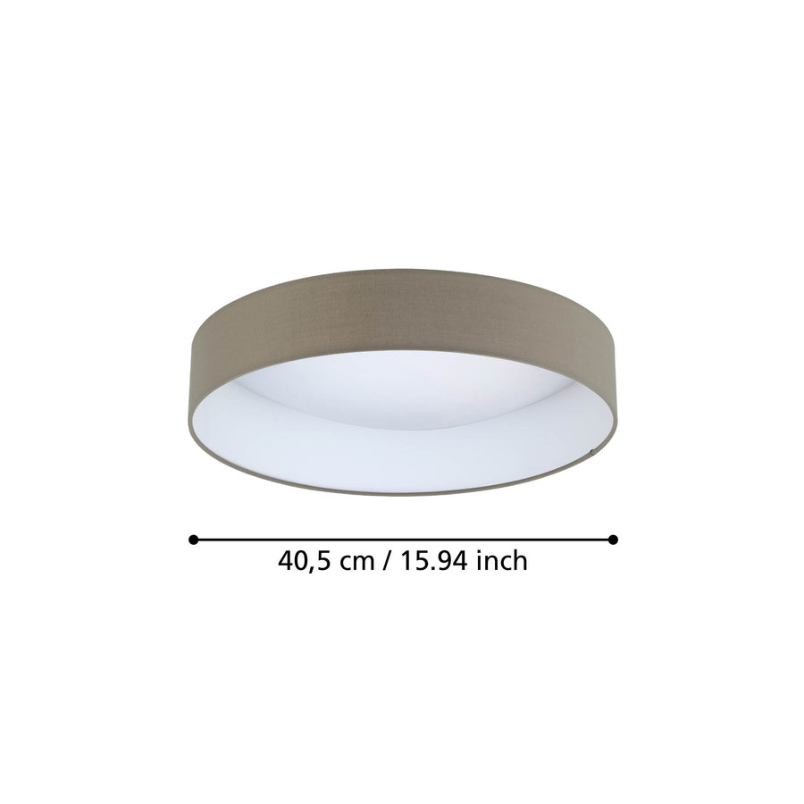 Schéma de dimensions indiquant un diamètre de 40,5 cm pour ce plafonnier