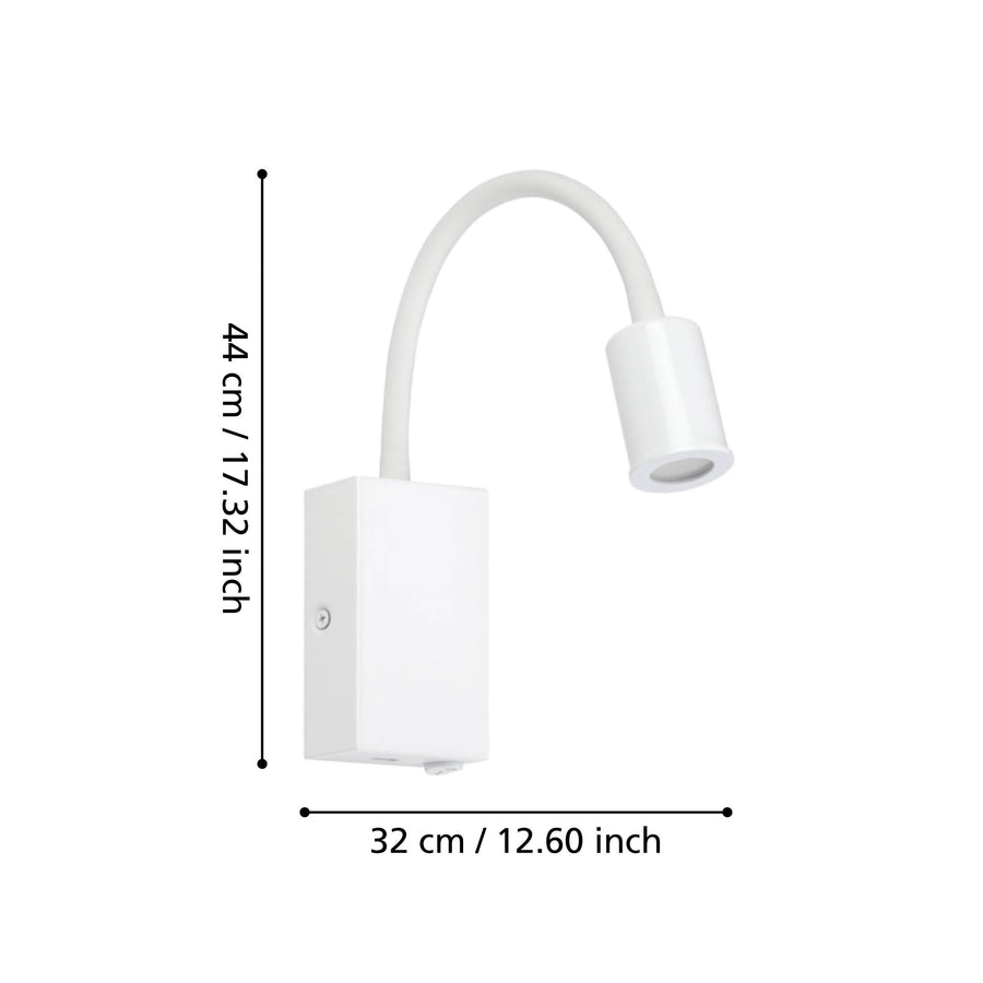 Schéma de dimensions indiquant 44 cm de hauteur et 32 cm de largeur