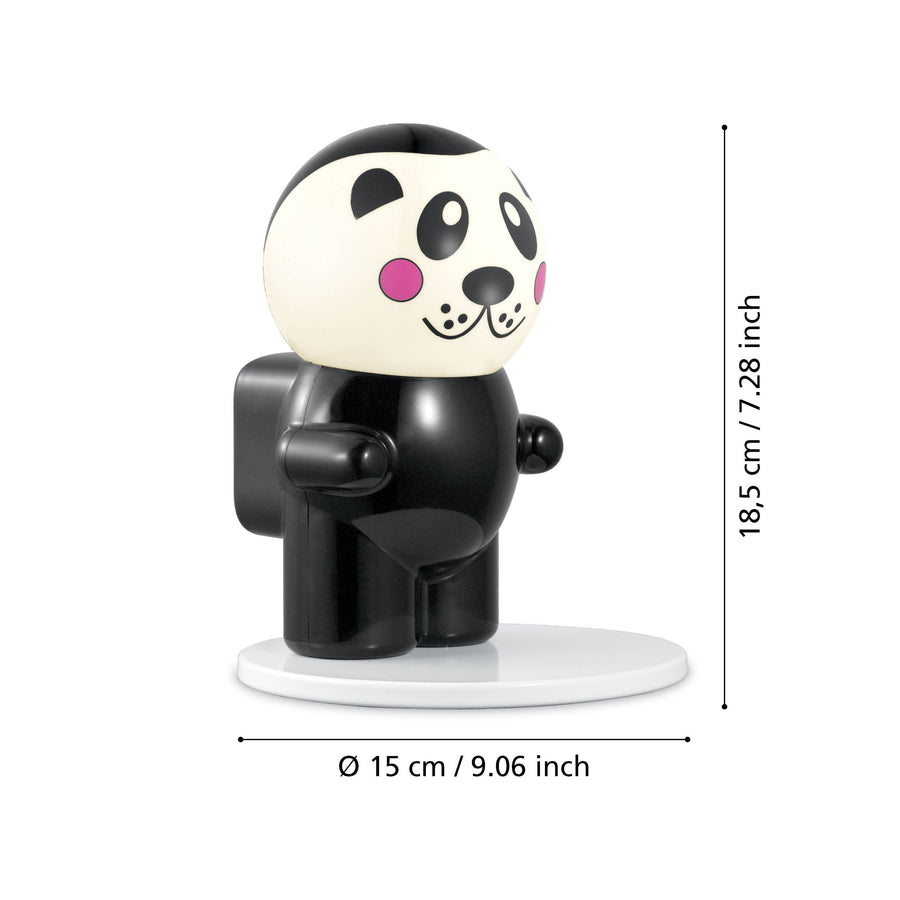 Lampe à poser Fu Pan noire et blanche