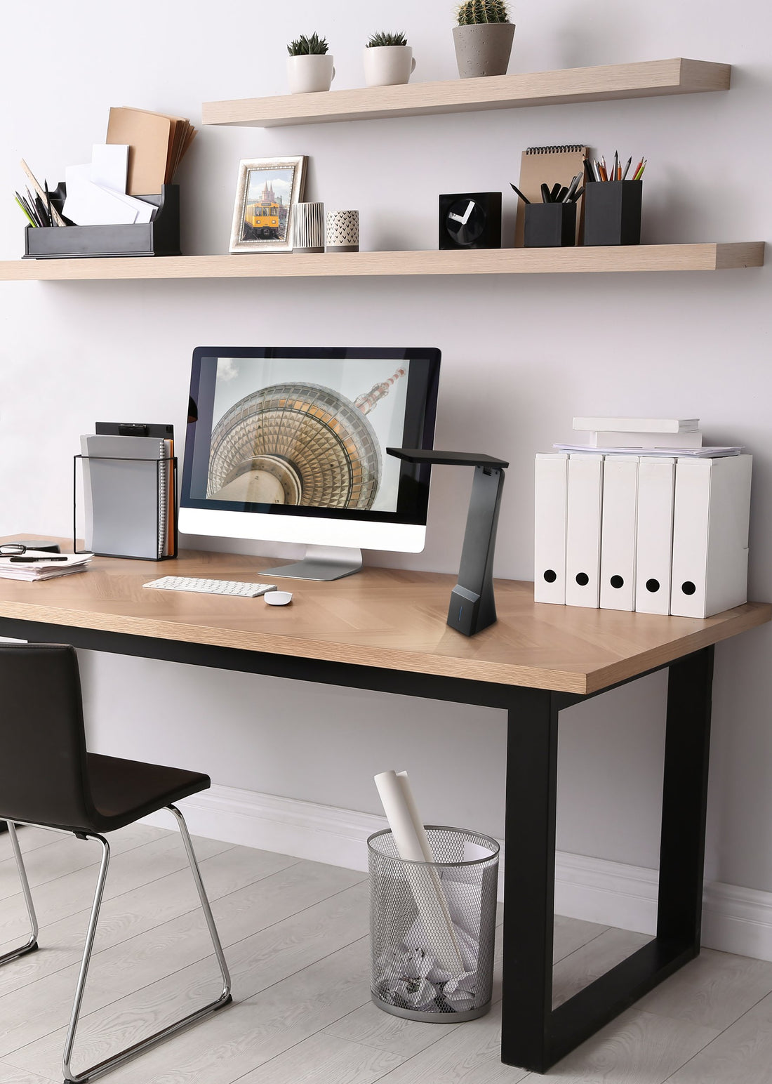 Lampe à poser La Seca noire