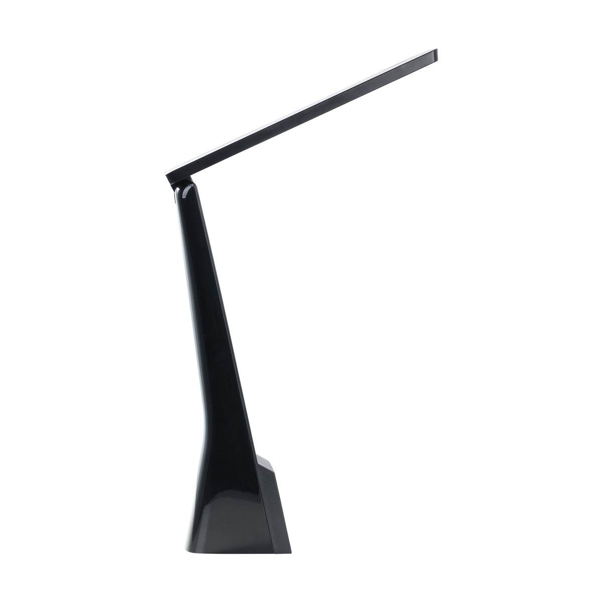 Silhouette de profil sur fond blanc, bras fin et base évasée.