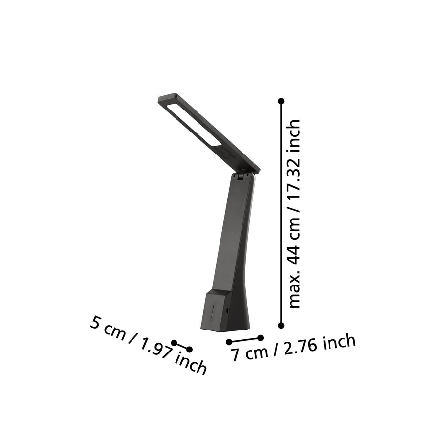 Lampe à poser La Seca noire