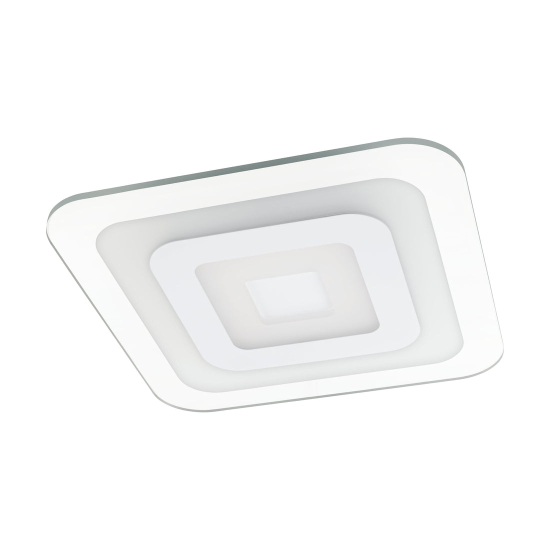 Plafonnier Reducta 1 blanc et transparent