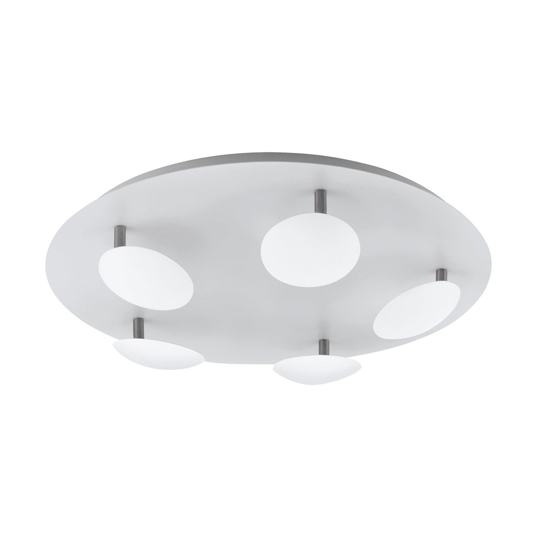 Plafonnier Certino nickel satiné, Ø 50 cm
