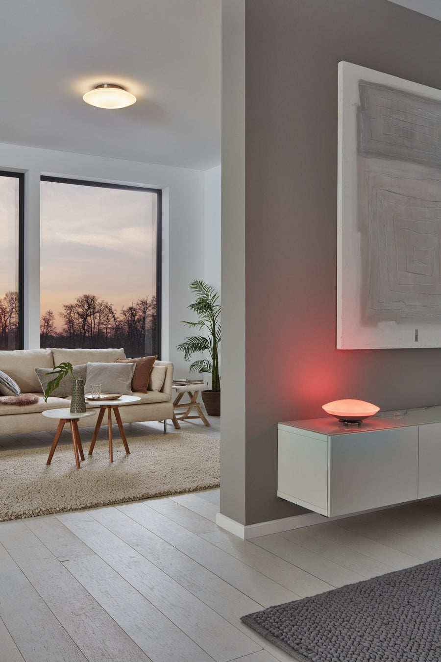 Lampe à poser Frattina-c nickel satiné
