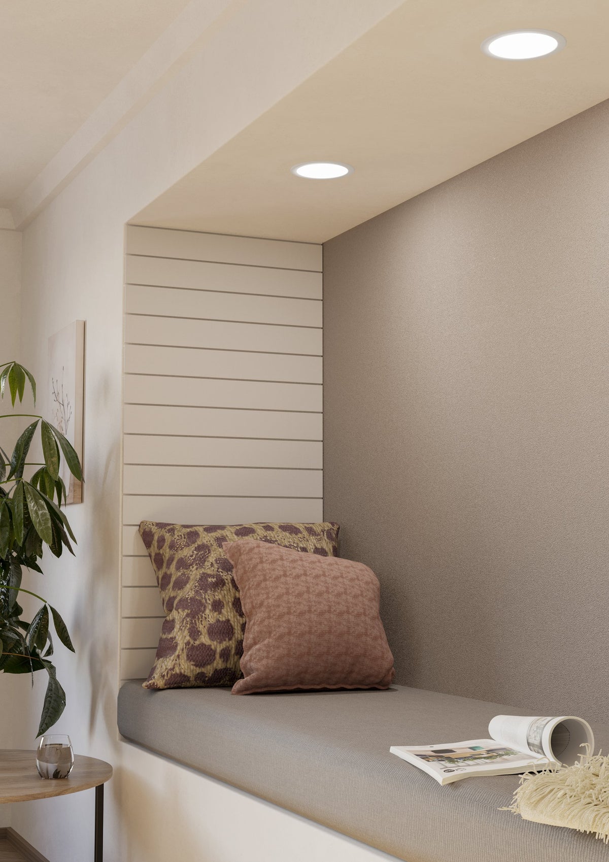 Spot encastrable Fueva 5 blanc, Ø 16,6 cm (99207)