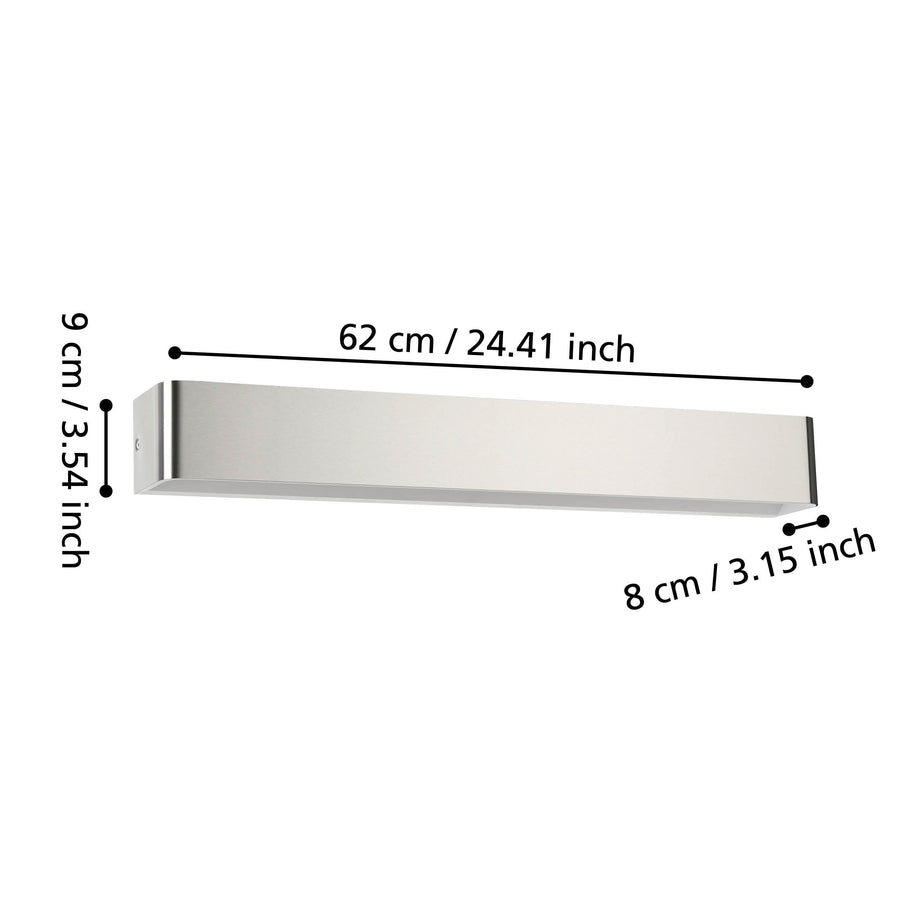 Plafonnier Sania 5 nickel et blanc mat