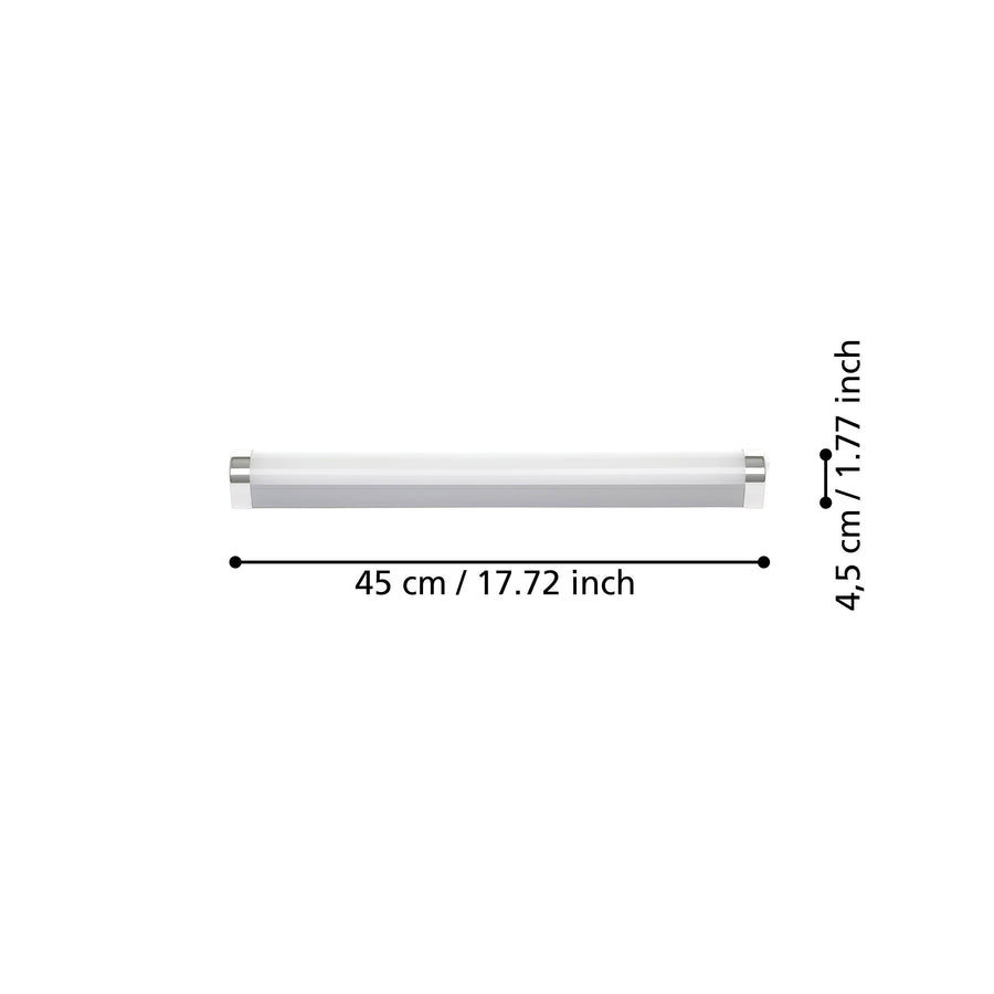 Plafonnier Tragacete 1 argenté et blanc (99776)