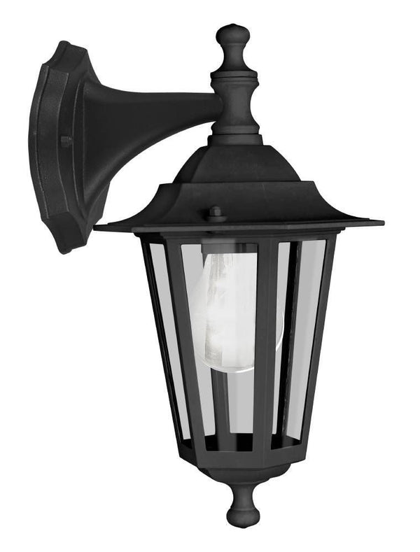 Applique extérieure Laterna 4 noire, L 21 cm