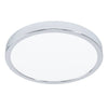 Plafonnier Fueva 5 chromé et blanc, Ø 28,5 cm (30892)