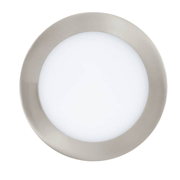 Spot encastrable Fueva-C nickel et blanc