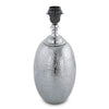 Lampe à poser Sawtry nickel, H 44 cm