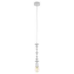 Suspension Avoltri bois et blanche (49371)
