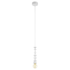 Suspension Avoltri bois et blanche (49374)
