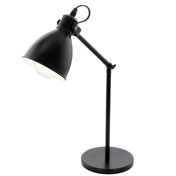 Lampe à poser Priddy noire et blanche