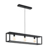 Suspension Elswick 3 lumières noire