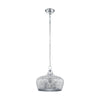 Suspension Saltash chromée, H 110 cm
