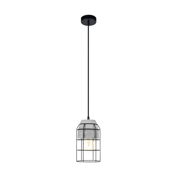 Suspension Consett noire et grise