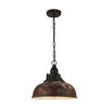 Suspension Grantham 1 marron et beige
