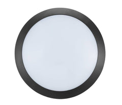 Applique extérieure Bellaria noire et blanche, Ø 30 cm (62223)