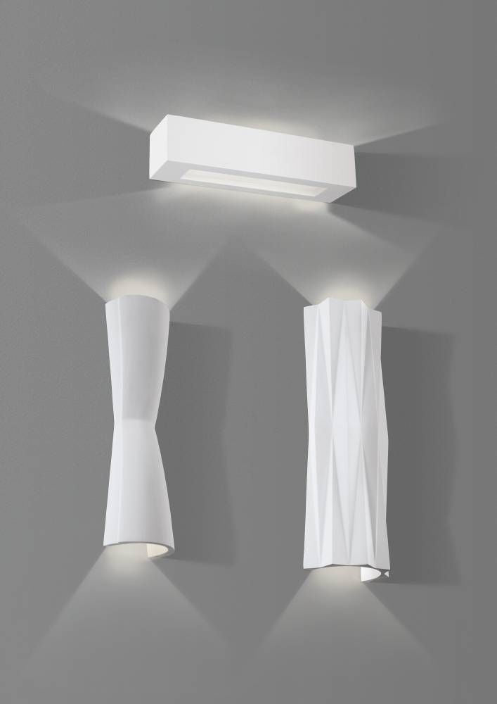 Applique murale Tiberio blanche, L 9,5 cm