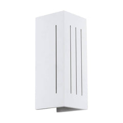 Applique murale Tiberio blanche, L 10 cm