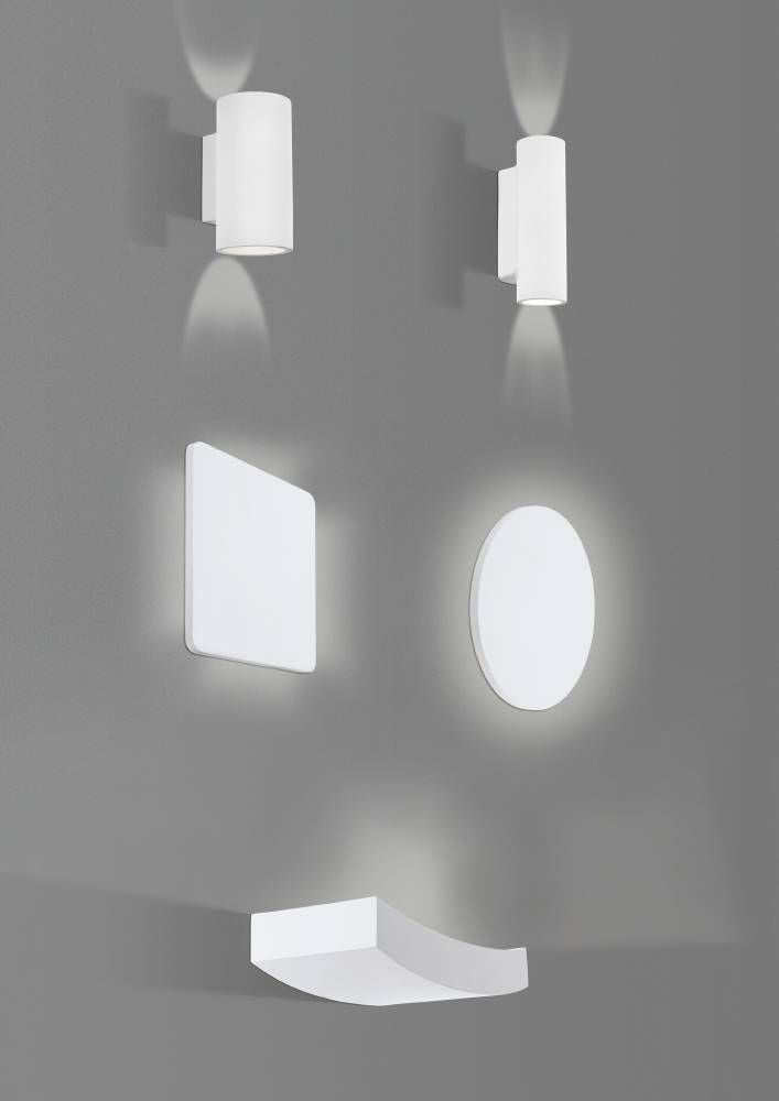 Applique murale Tiberio blanche, L 10 cm (64468)