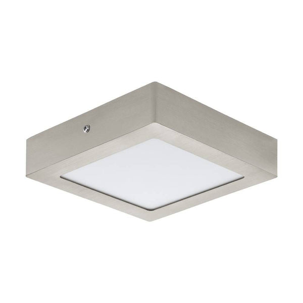 Plafonnier Fueva 1 PRO nickel et blanc mat (64712)