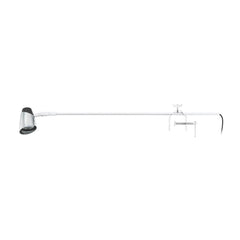 Lampe de bureau Rugove blanche, L 72 cm
