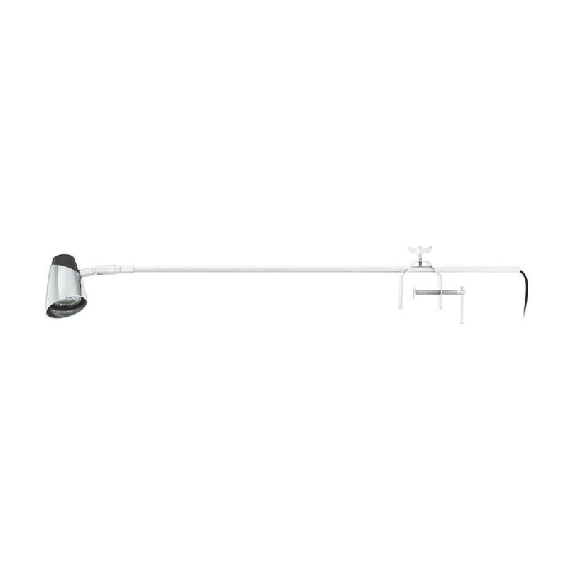 Lampe de bureau Rugove blanche, L 72 cm