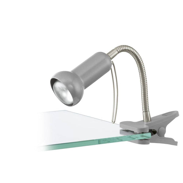 Lampe de bureau Fabio argentée