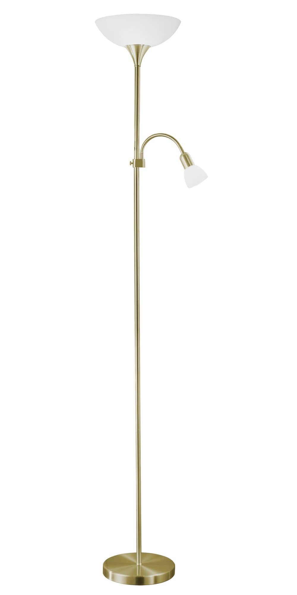 Lampadaire Up 2 blanc, verre