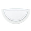 Applique murale Planet 1 blanche et transparente, verre
