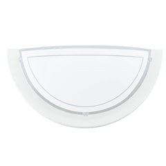 Applique murale Planet 1 blanche et transparente, verre