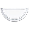 Applique murale Planet 1 chromée et blanche, verre