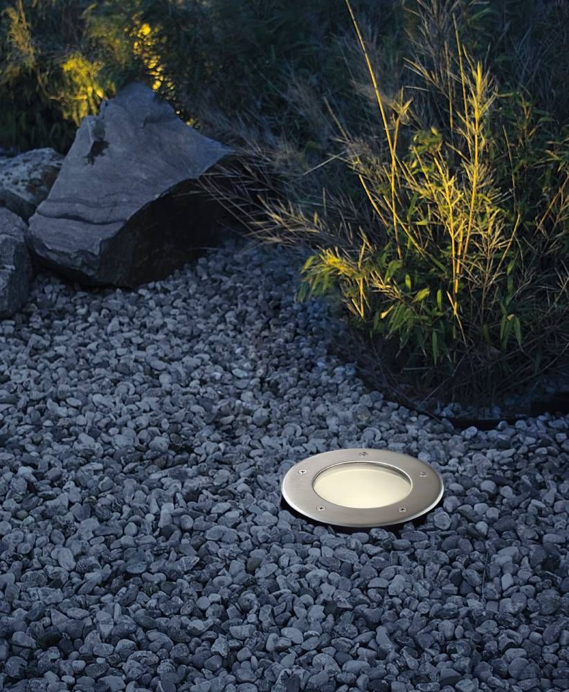 Luminaire extérieur Riga 3 inox et blanc