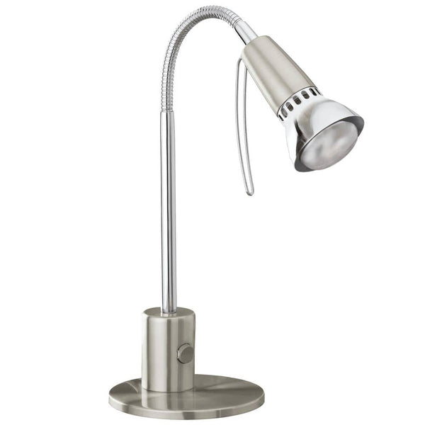 Lampe à poser Fox 1 nickel satiné