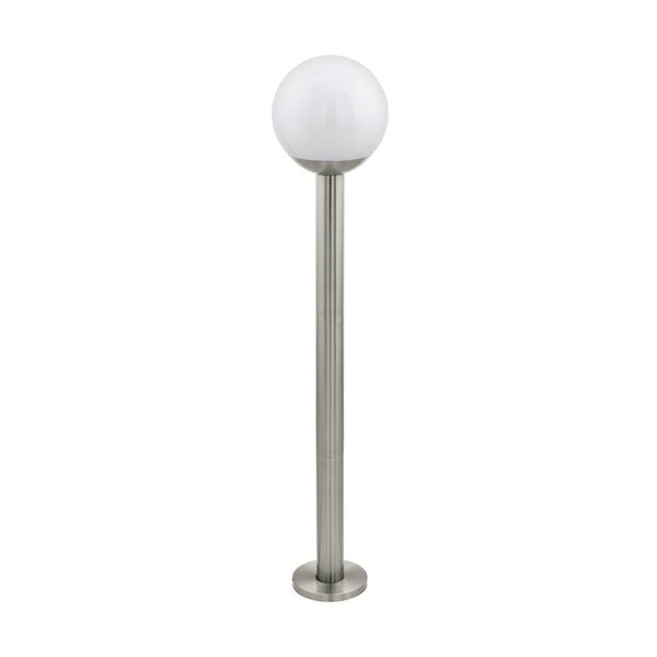 Lampadaire extérieur Nisia-z inox et blanc