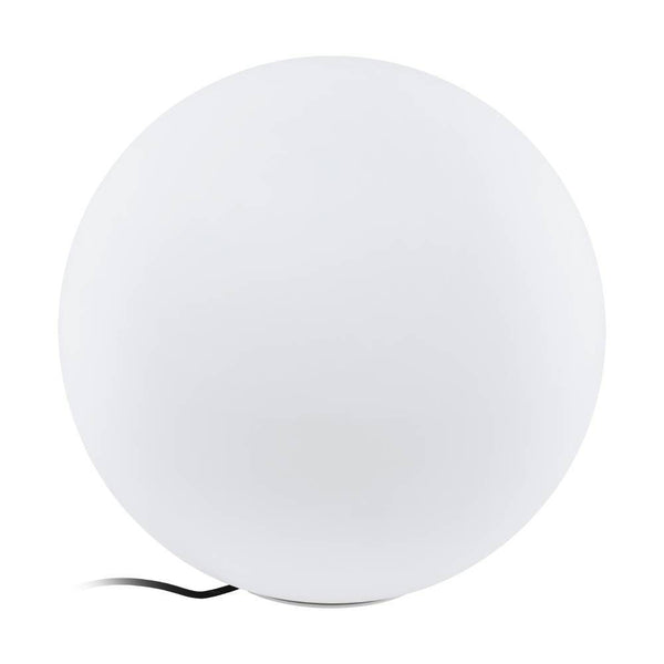 Lampadaire extérieur Monterolo-z blanc, Ø 50 cm