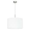 Suspension Pasteri blanche mat, tissu