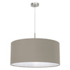Suspension Pasteri taupe et grise, tissu, L 53 cm
