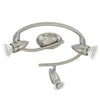 Plafonnier Magnum nickel satiné, H 29,5 cm